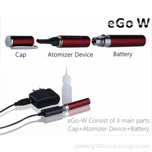 The Rebuildable EGO W Rechargeable Battery with Many Flavors E Juices